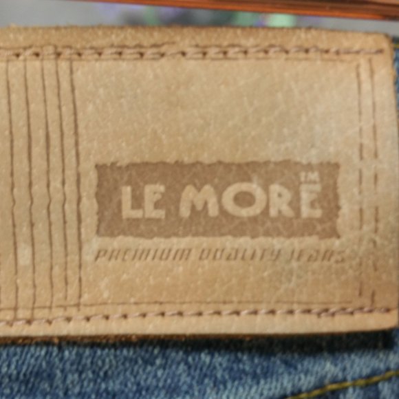 LeMore Vintage 90's Patch Covered Jeans SZ 11. - Picture 5 of 8